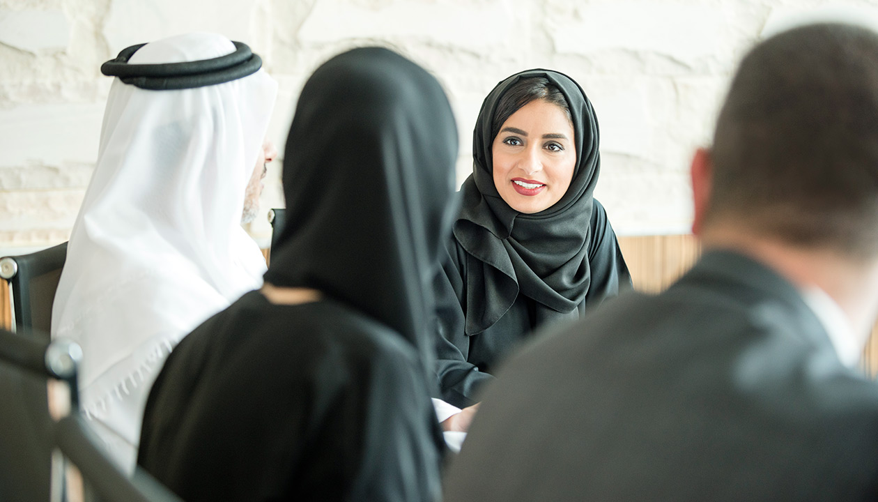 Woman in a meeting